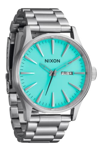 NIXON Sentry SS A356-100m Water Resistant Men's Analog Classic Watch (42mm Watch Face, 23mm-20mm Stainless Steel Band) - Image 1