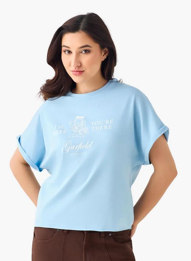 اس بي كاركترز T-shirt with Garfield Print