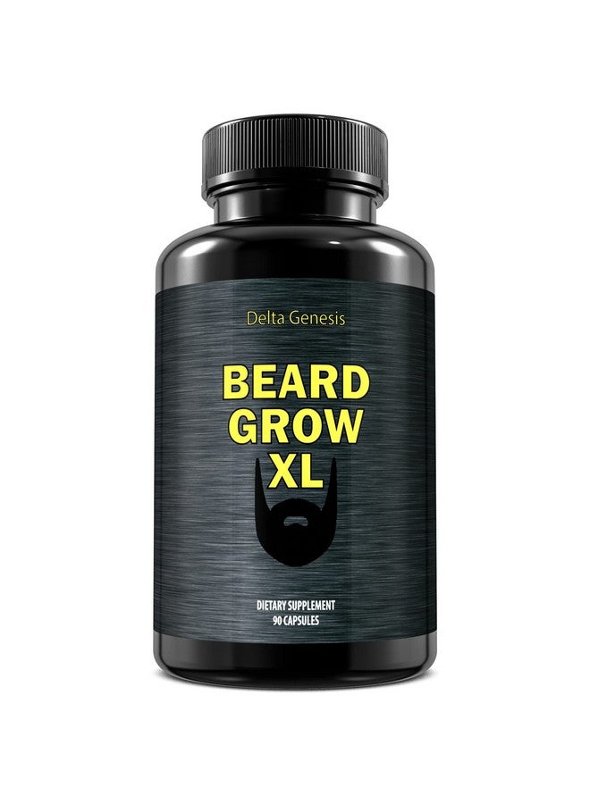 Delta Genesis Beard Grow XL - Vegan Hair Growth Supplement for a Faster, Thicker, Fuller Beard - Enhances Your Grooming Kit - Image 1