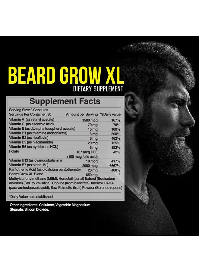 Delta Genesis Beard Grow XL - Vegan Hair Growth Supplement for a Faster, Thicker, Fuller Beard - Enhances Your Grooming Kit - Image 2