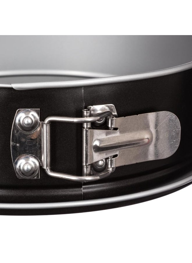 Five Simply Smart Signature Round Non-Stick Metal Springform Pan Black and Silver 24cm 146473 - Image 4