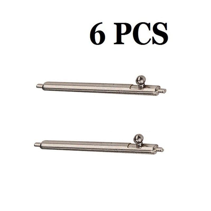 Olytop for 20mm Quick Release Spring Bars Watch Pins - 6PCS Stainless Steel Watch Replacement Band Pins 20mm Strap Link Pins Diameter 1.5mm + Spring Bar Tool (20mm) - Image 2