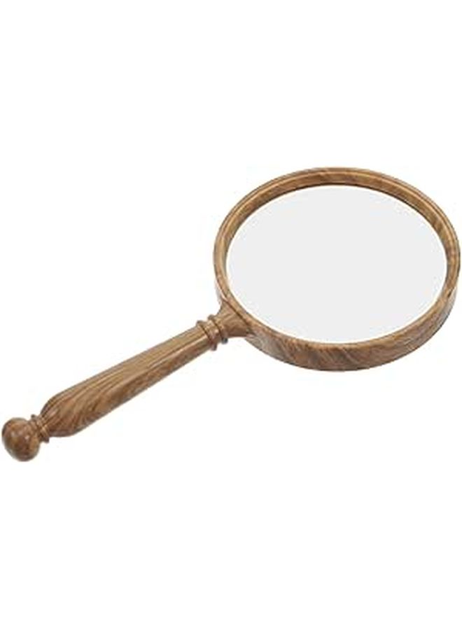 Vintage Grain Glass Handheld Magnifier for Reading Lightweight Portable Tool for Seniors Boys Girls Outdoor Observation Detail Inspection - Image 1