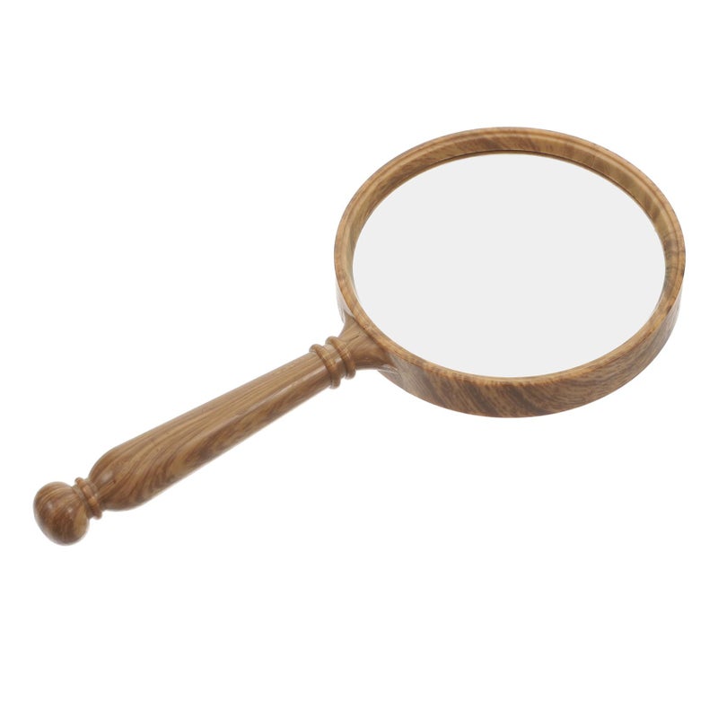 Vintage Grain Glass Handheld Magnifier for Reading Lightweight Portable Tool for Seniors Boys Girls Outdoor Observation Detail Inspection - Image 2