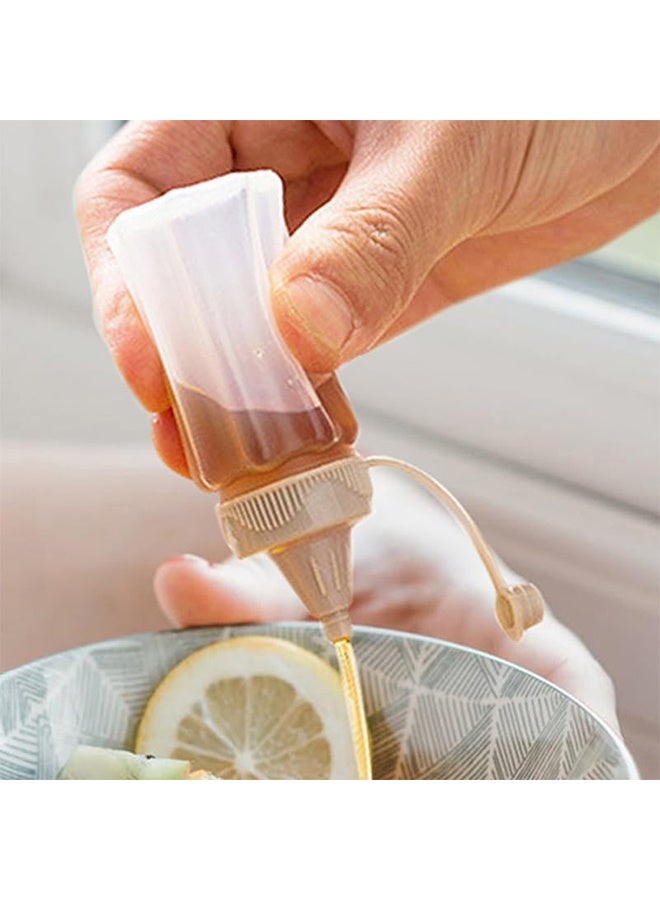 GIFT 12Pcs Mini Squeeze Bottles for Sauces Reusable Plastic Condiment Containers Leak-Proof Portable Dressing Dispensers for Bbq Lunch Box - Image 4