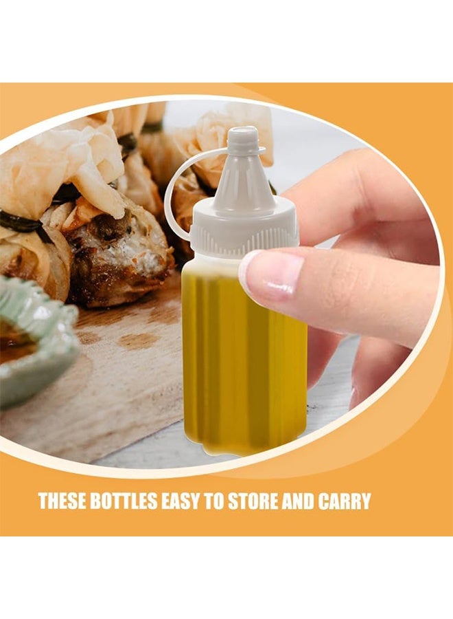 GIFT 12Pcs Mini Squeeze Bottles for Sauces Reusable Plastic Condiment Containers Leak-Proof Portable Dressing Dispensers for Bbq Lunch Box - Image 2