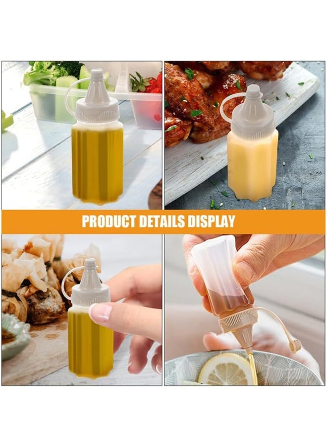 GIFT 12Pcs Mini Squeeze Bottles for Sauces Reusable Plastic Condiment Containers Leak-Proof Portable Dressing Dispensers for Bbq Lunch Box - Image 5