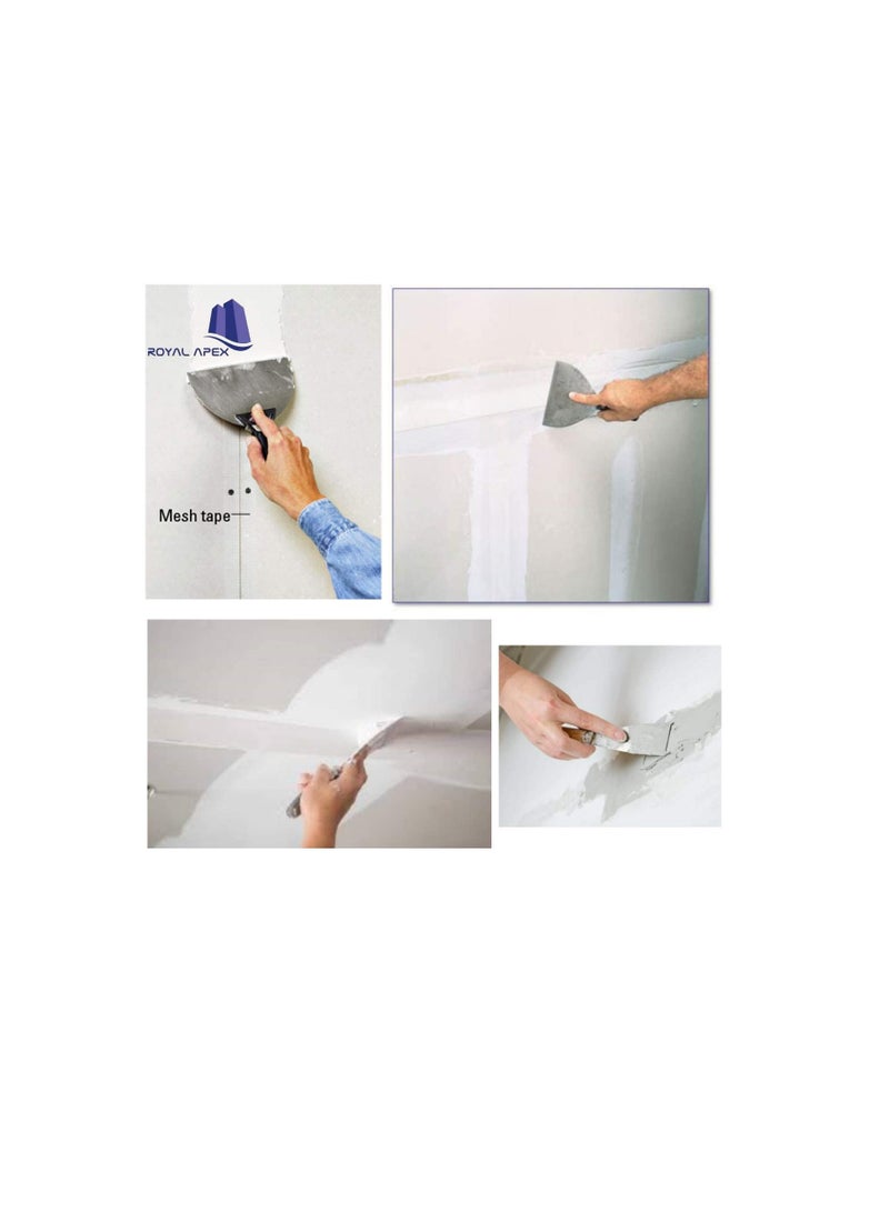 سكين مشترك من الفولاذ المقاوم للصدأ سكينة مرنة للحوائط الجافة بمقبض مريح لأدوات التزيين مكشطة طلاء قوية مكشطة حشو سكين لإزالة الطلاء مكشطة 5 بوصة - Image 2