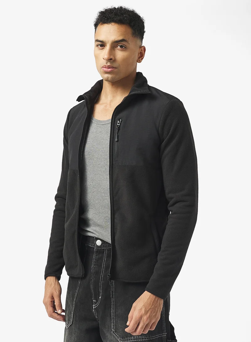 برايف سول Funnel Neck Zip Through Jacket