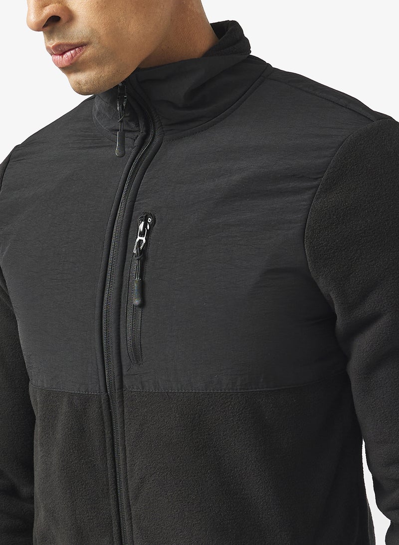 BRAVE SOUL Funnel Neck Zip Through Jacket - Image 3