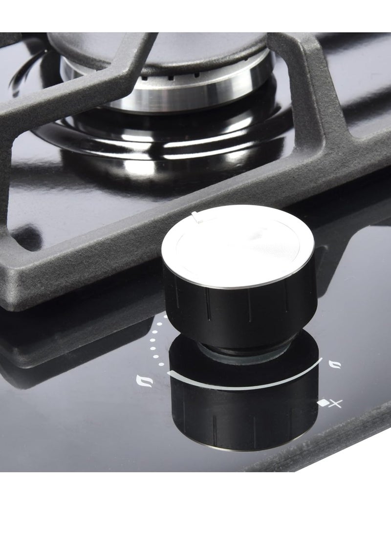 GL General General GL Built In Black Steel 5 Burner Cooker, 90x52cm, Total Safety, Auto ignition,  Cast iron pan support, Easy to Clean High Quality Material, Side Keys  - Image 3