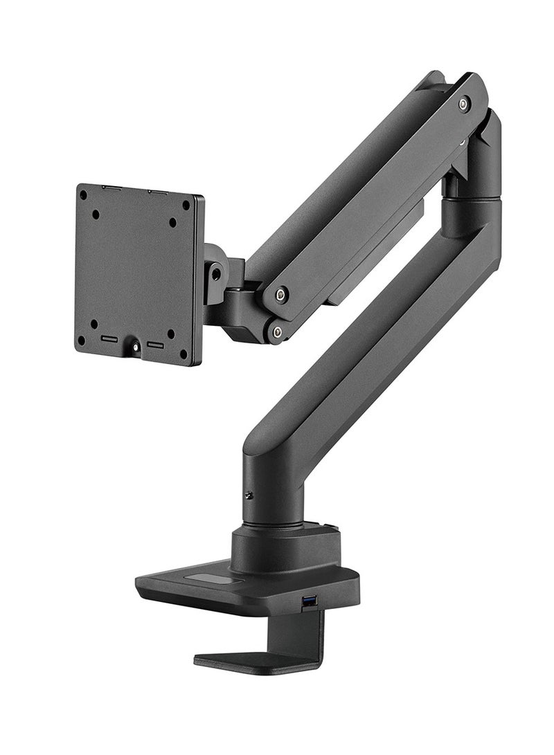 سكيل تك ذراع شاشة مكتبي شديد التحمل من سكيلتك SH69 C012UC مزود بمنافذ USB-A/USB-C لمعظم الشاشات من 17 إلى 49 بوصة، متوافق مع معيار VESA 100x100، أقصى حمولة 20 كجم - Image 1