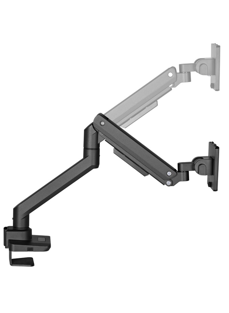 سكيل تك ذراع شاشة مكتبي شديد التحمل من سكيلتك SH69 C012UC مزود بمنافذ USB-A/USB-C لمعظم الشاشات من 17 إلى 49 بوصة، متوافق مع معيار VESA 100x100، أقصى حمولة 20 كجم - Image 4