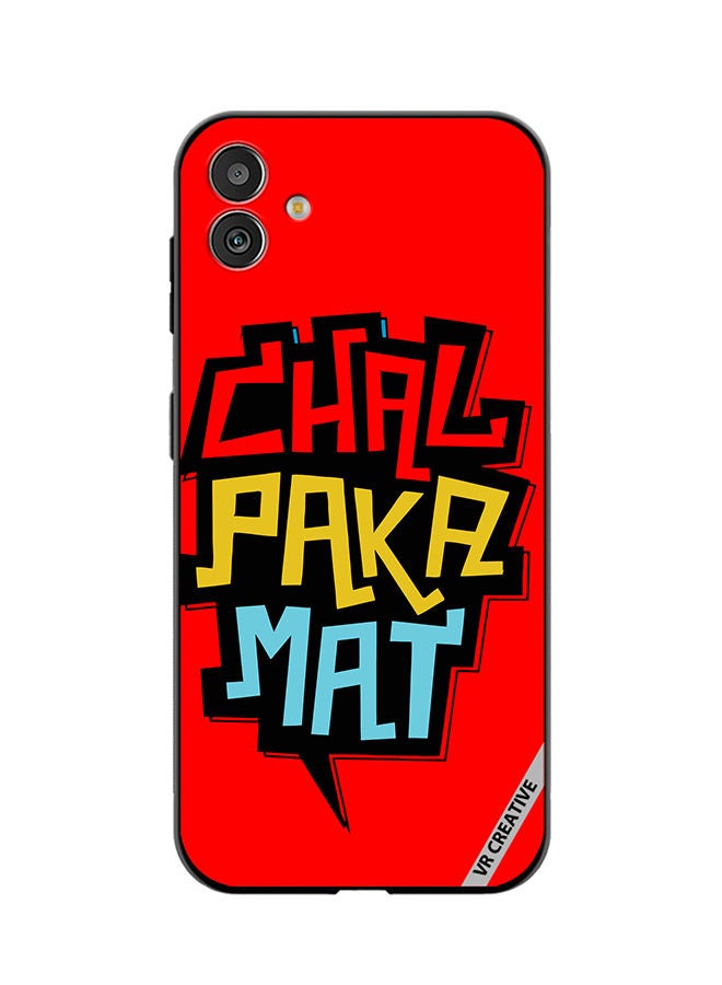 VR CREATIVE Protective Case Cover For Samsung Galaxy M13 5G Chal Paka Mat Hindi Quots Design Multicolour - Image 1