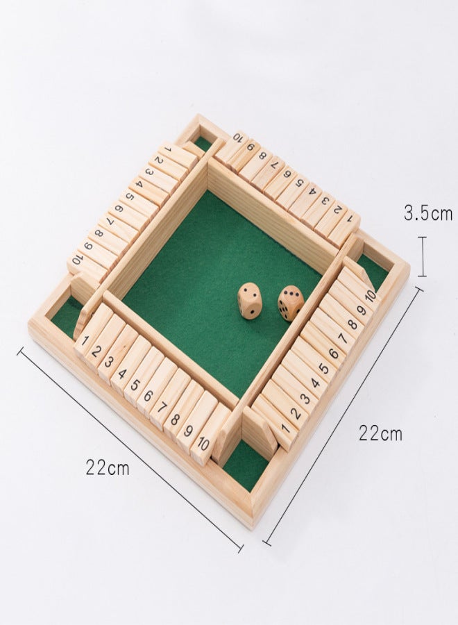 Cross-border Digital Flip-flop Family Parent-child Game Wooden Four-person Multiplayer Gathering Desktop Drinkers Educational Toys(D.Brown) - Image 5