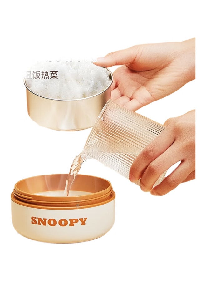 Snoopy Insulated Lunch Box, Office Worker Bento Box, 316 Stainless Steel Lunch Box, Large Capacity Insulated Container For Students, 4-Layer - Image 1