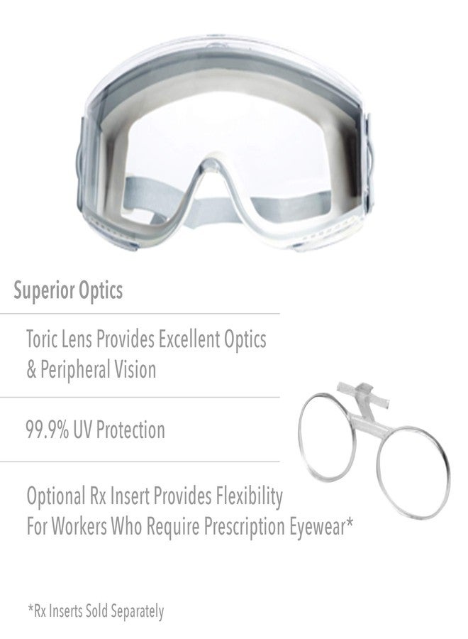 Uvex Stealth Safety Goggles with Clear Uvextreme Anti-Fog Lens, Teal & Gray Body & Neoprene Headband (S39610C) - Image 4