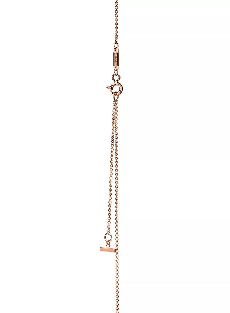 تيفاني اند كو قلادة تيفاني تي سمايل الصغيرة من الذهب الوردي والألماس - Image 4