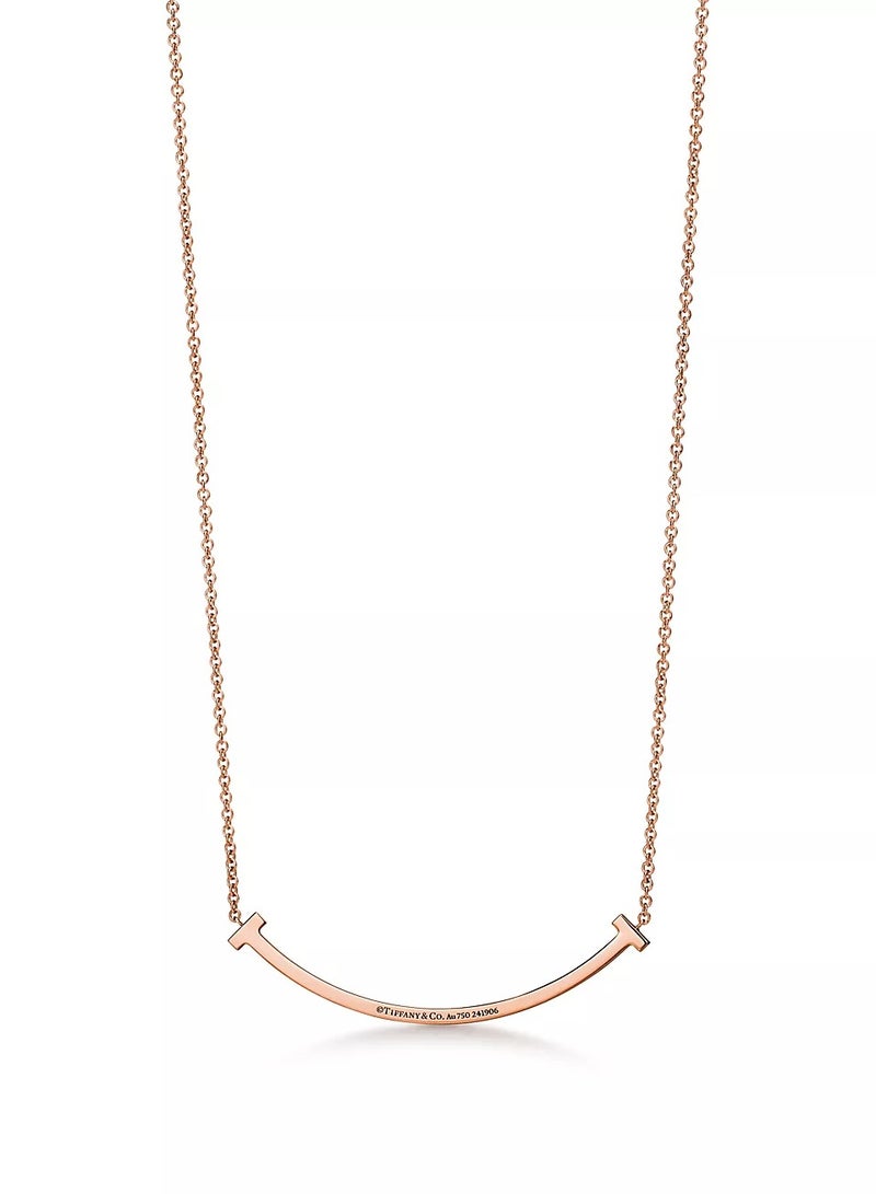 تيفاني اند كو قلادة تيفاني تي سمايل الصغيرة من الذهب الوردي والألماس - Image 3