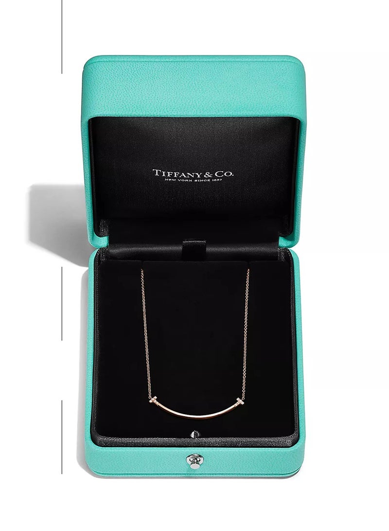 تيفاني اند كو قلادة تيفاني تي سمايل الصغيرة من الذهب الوردي والألماس - Image 5
