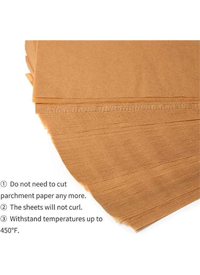 FYLX 100  Parchment Paper Baking Sheets 12x16 Inches NonStick Precut Baking Parchment Perfect for Baking Grilling Air Fryer Steaming Bread Cup Cake Cookie and More Unbleached)  - Image 4