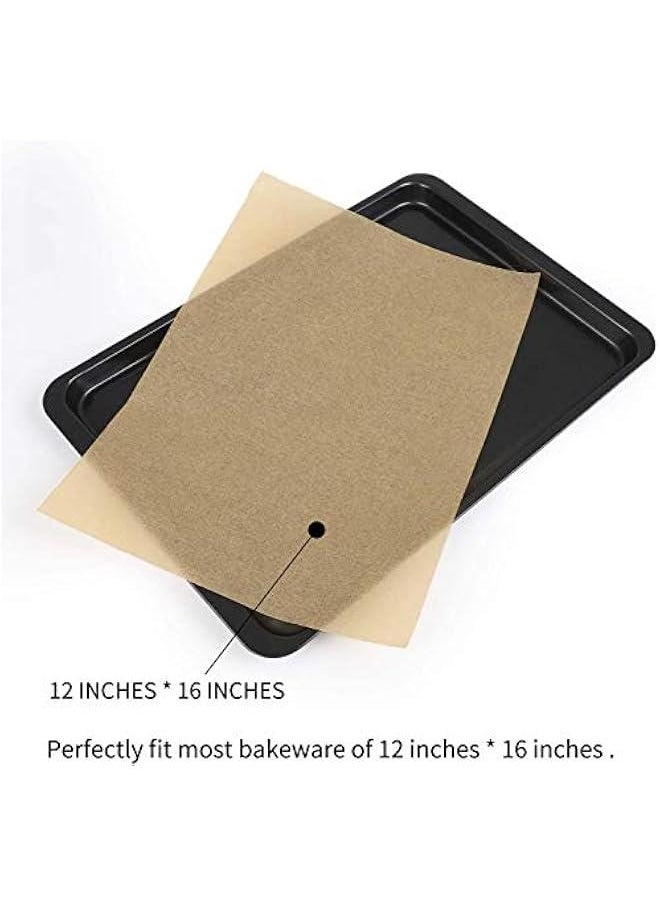 FYLX 100  Parchment Paper Baking Sheets 12x16 Inches NonStick Precut Baking Parchment Perfect for Baking Grilling Air Fryer Steaming Bread Cup Cake Cookie and More Unbleached)  - Image 5