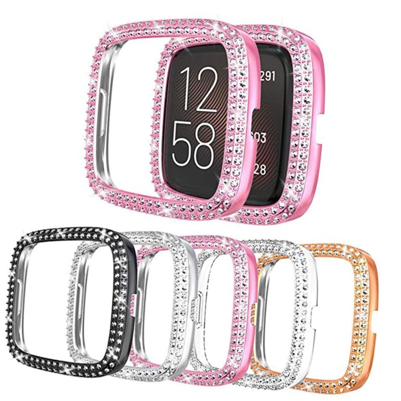 Double Row Crystal Protective Watch Case Cover Shockproof Frame - Image 4