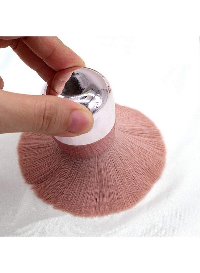 Honey Joy Dual Use Pink Soft Cosmetic Powder Makeup Face Foundation Brush Nail Dust Cleaning Brush For Acrylic Dipping Powder Uv Gel Remover Cleaner Brushes Pack Of 1, Hj-Nb107 - Image 5