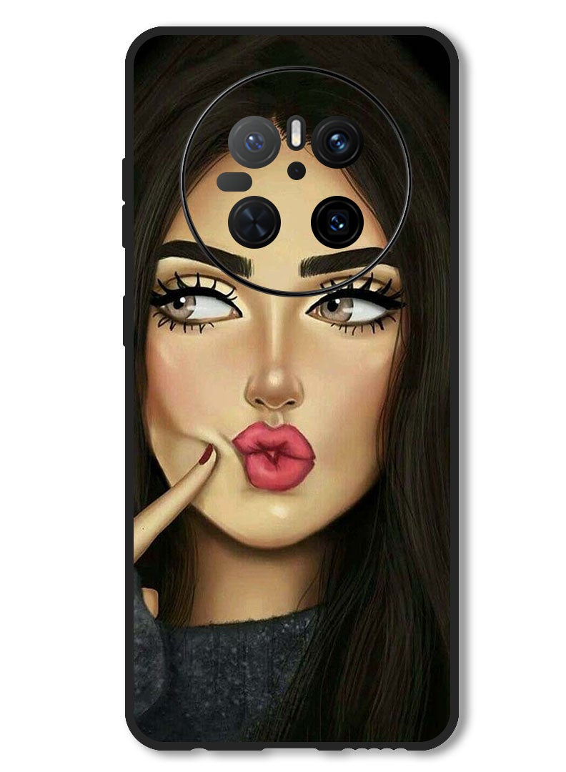 Theodor Case Compatible with Huawei Mate 70 Protection Shockproof Bumper Cover Dimple Girl - Image 1