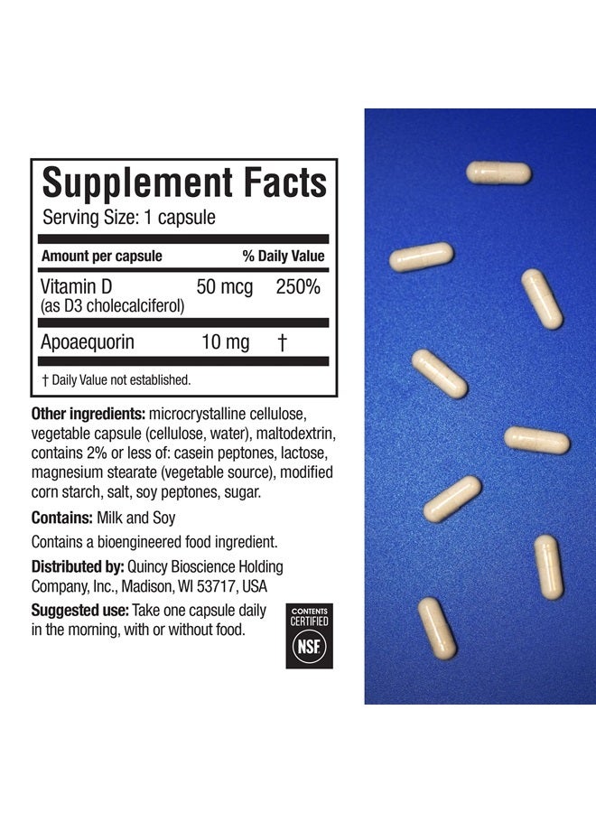 Prevagen تحسين الذاكرة - قوة منتظمة 10 ملغ، 30 كبسولة | عبوتين | مع أبوأكوورين وفيتامين د وPrevagen 7-يوم منظم حبوب | مكمل دماغي لصحة دماغ أفضل - Image 2