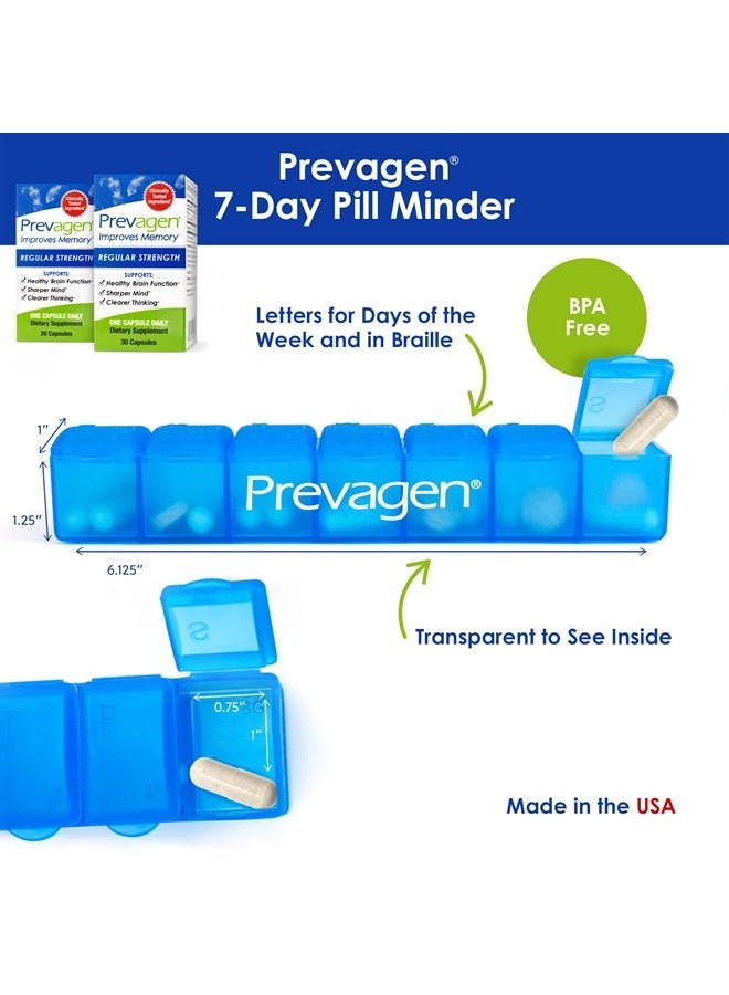 Prevagen تحسين الذاكرة - قوة منتظمة 10 ملغ، 30 كبسولة | عبوتين | مع أبوأكوورين وفيتامين د وPrevagen 7-يوم منظم حبوب | مكمل دماغي لصحة دماغ أفضل - Image 3
