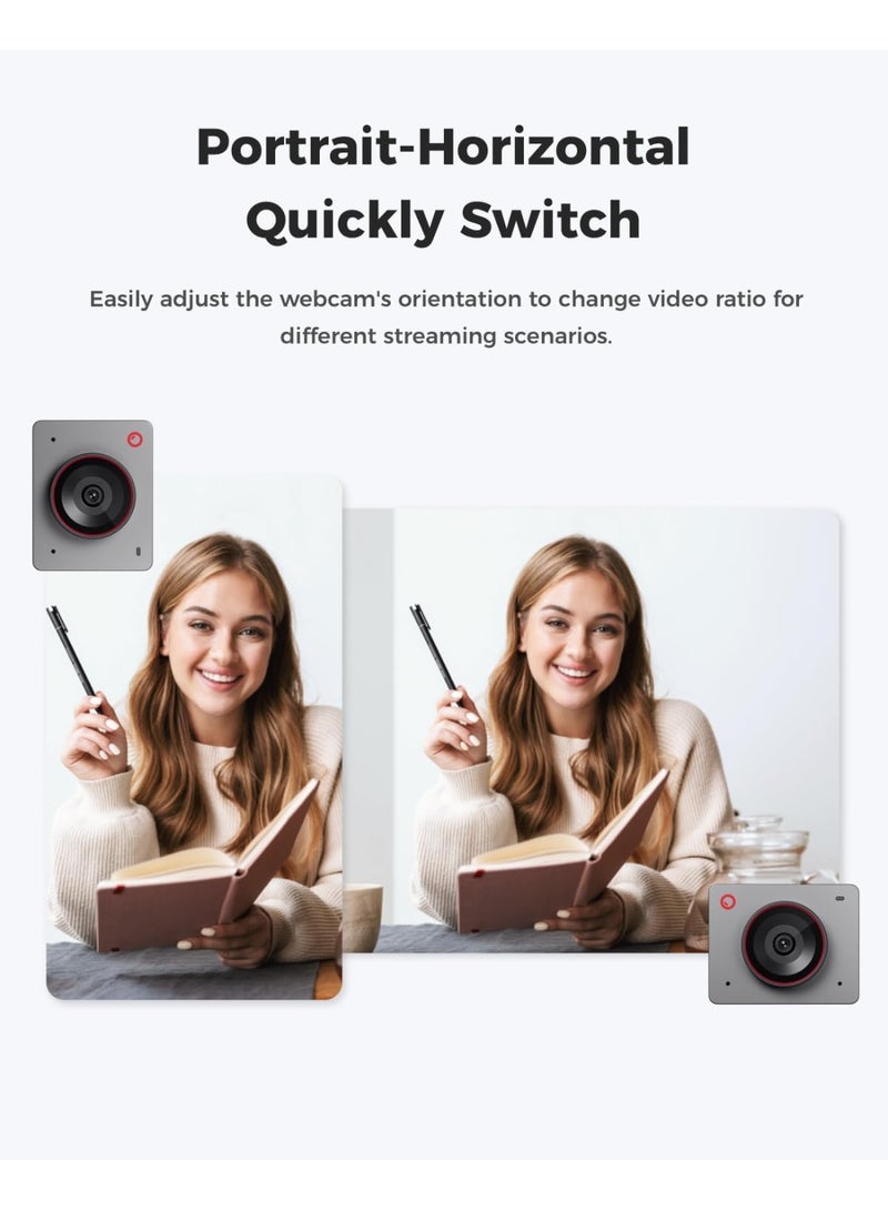 OBSBOT Meet 2-4K Webcam for PC Space Grey, Mini in Size, Mighty in Sight - Image 3