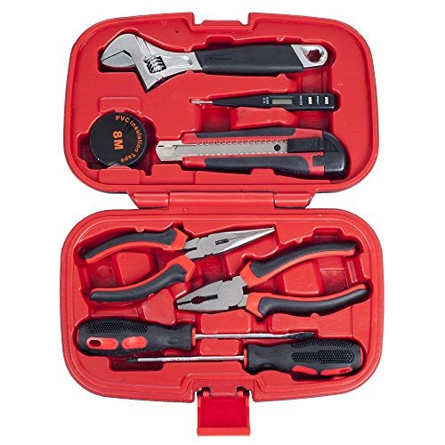 Stalwart Household Hand Tools - 9-Piece Tool Set Includes Adjustable Wrench, Screwdriver, Pliers, and More - Tool Kit for the Home, Office, and Car by Stalwart - Image 2