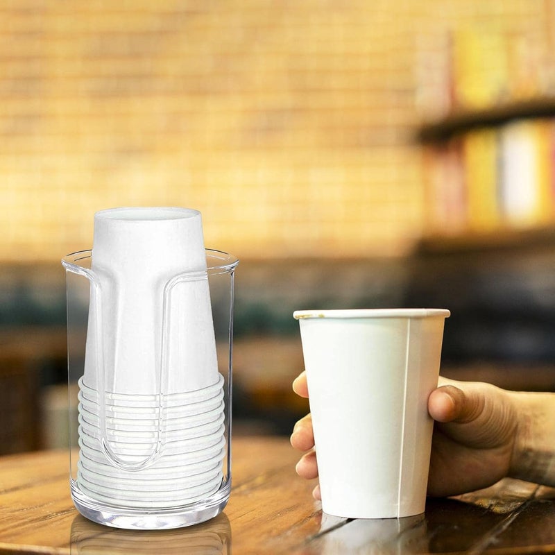 cheekyglo Bathroom Cup Dispenser,Easy to Install Mouthwash Cups Holder | Small Paper Cup Dispenser Storage Holder for Bathroom Vanity Countertop's Rinsing Mouthwash Cups Trans - Image 3