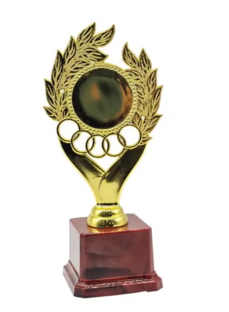 سبال كأس هدايا ذهبي بقاعدة حمراء، مقاس ٢٠ سم | جوائز وتقدير الإنجازات - Image 1