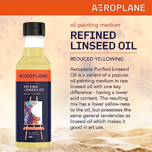 Aeroplane - Refined Linseed Oil for Artists - Reduced Yellowing, Premium Art Supply | 240 ML - Image 4