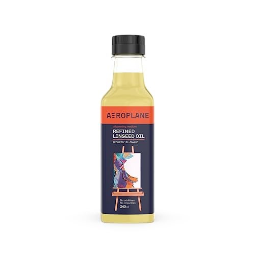 Aeroplane - Refined Linseed Oil for Artists - Reduced Yellowing, Premium Art Supply | 240 ML - Image 1