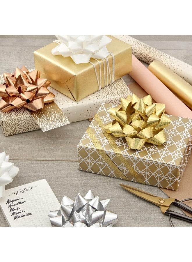 Hallmark Gift Bow Assortment, 12 Count (Gold, Silver, Bronze, White) for Birthdays, Mother's Day, Weddings, Bridal Showers, Any Occasion - Image 1