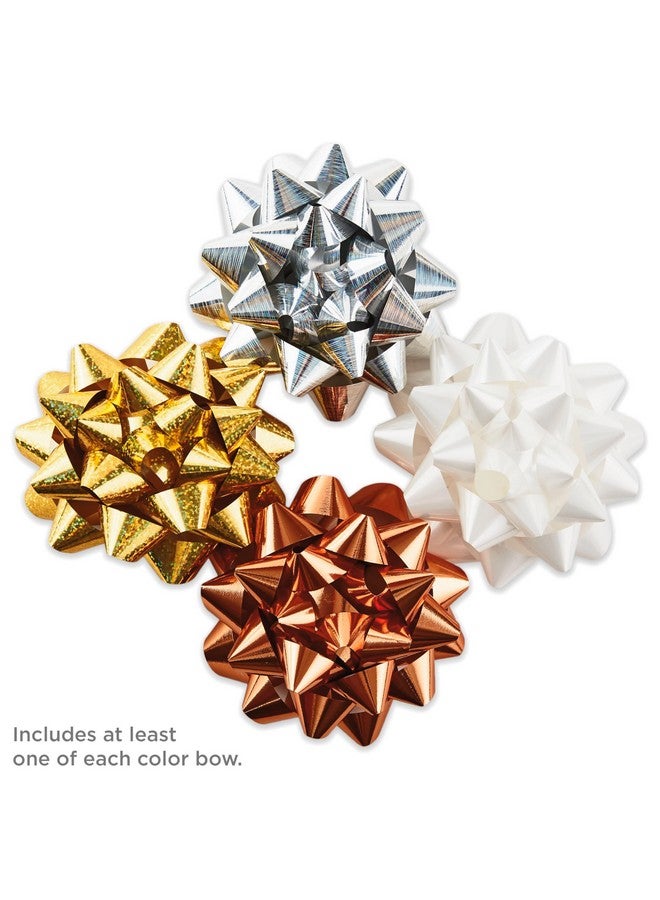 Hallmark Gift Bow Assortment, 12 Count (Gold, Silver, Bronze, White) for Birthdays, Mother's Day, Weddings, Bridal Showers, Any Occasion - Image 4