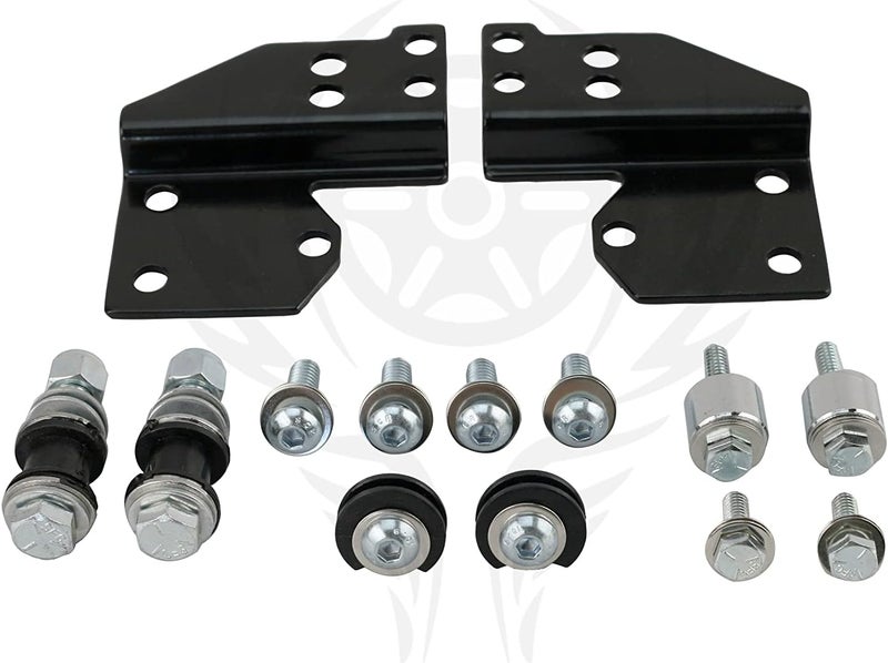 HARVARDS CHROME Front Docking Kit for Harley Detachable Sissybar 1997-2008 - Image 3