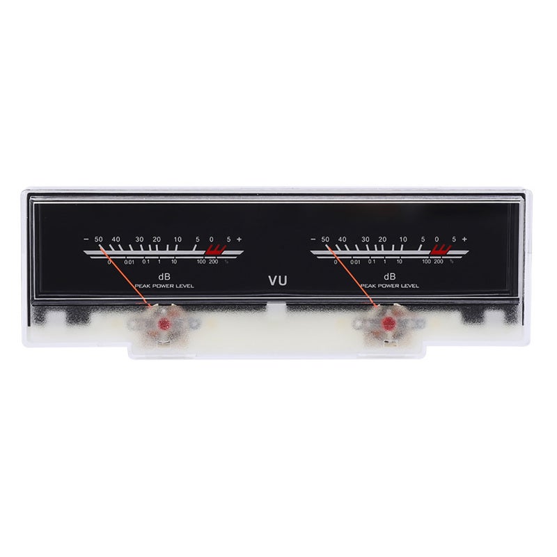 مقياس VU بمؤشر P-78WTC-W مقاومة 650 أوم أداة صوتية عالية الدقة مع إضاءة خلفية LED بيضاء - هيكل متين من بلاستيك ABS الفاخر لتحويلات الصوت المنزلية والسيارة بنفسك - Image 1