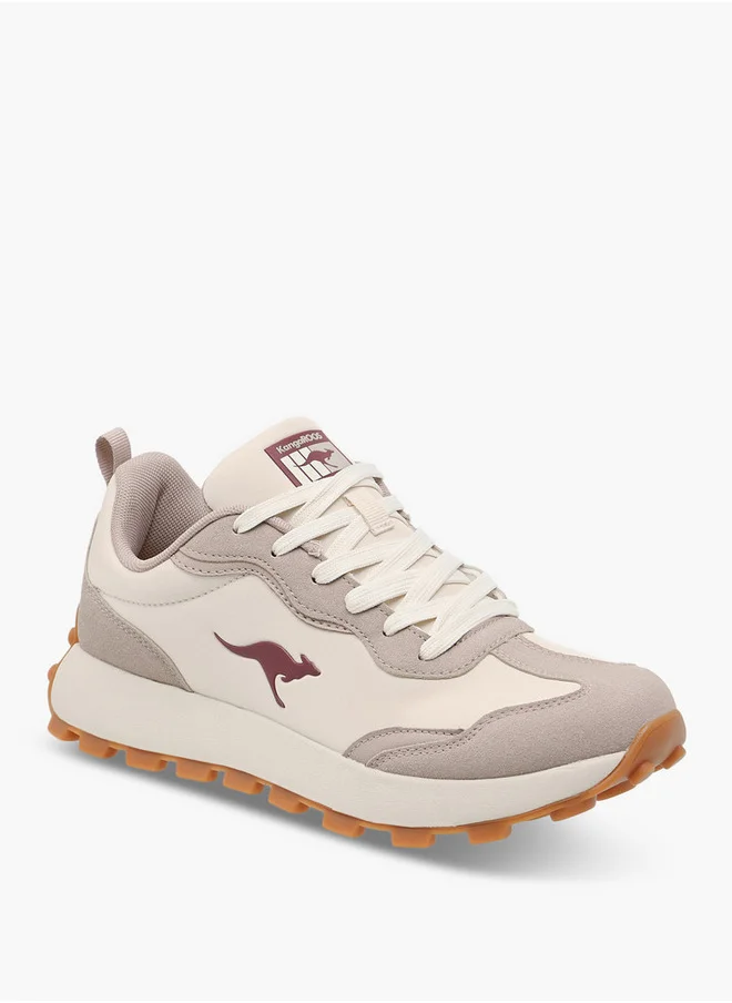 كانغاروس Women's Panelled Lace-Up Sports Shoes