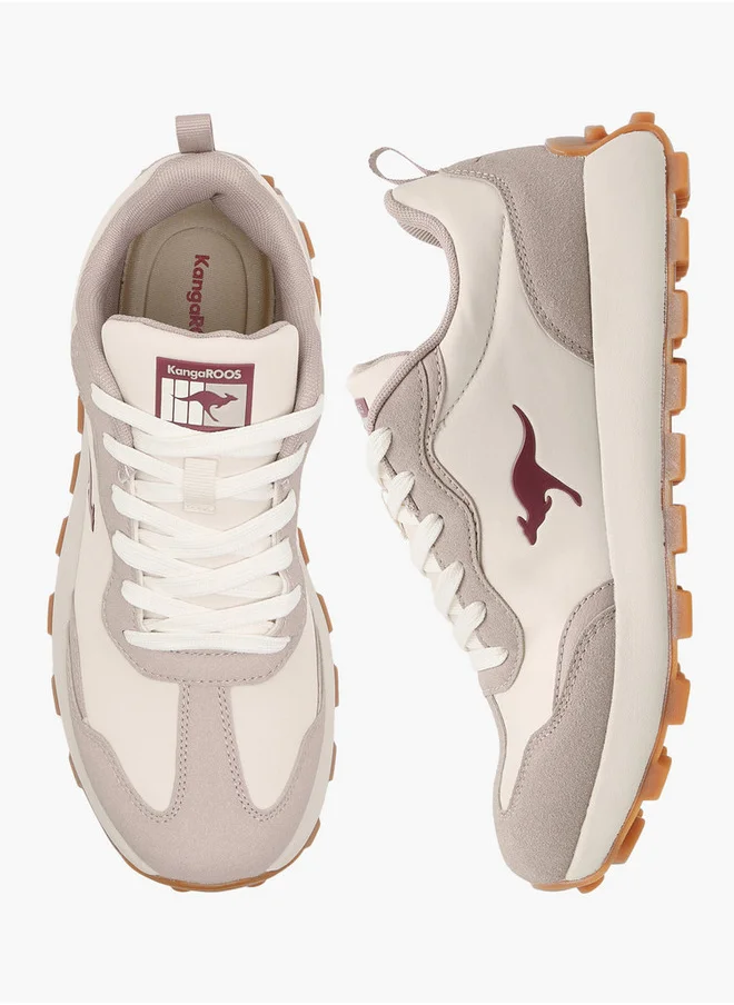 كانغاروس Women's Panelled Lace-Up Sports Shoes
