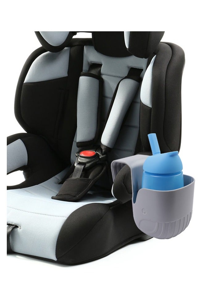 1pc Portable Cup Holder For Car Seats, Grey Car Seat Cup Holder, Stroller Cup Holder - Image 3
