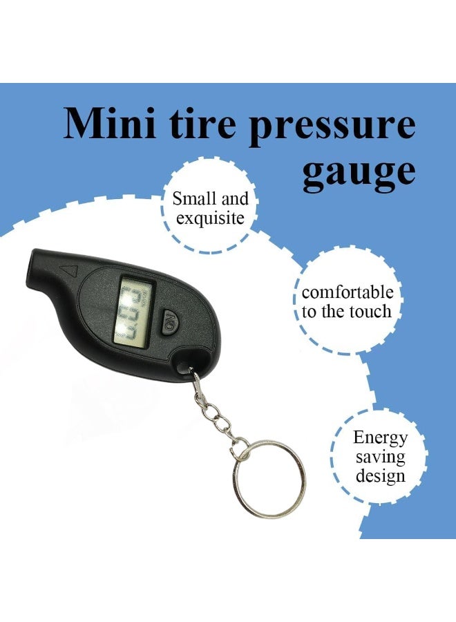 Safari Mini Digital Tire Pressure Gauge Keychain – Portable LCD Display, Accurate PSI/KG/CM² Reader, Easy-to-Use Air Pressure Tester for Cars, Motorcycles, Bicycles & Trucks TG-51 - Image 4