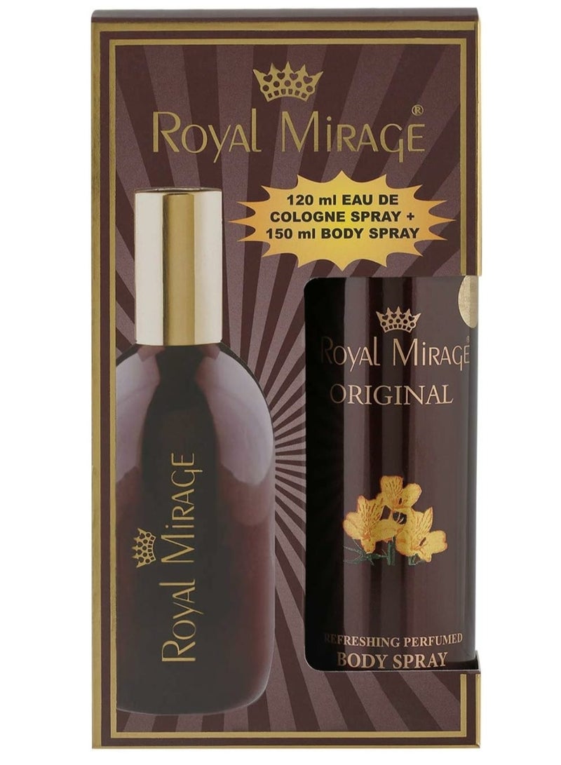 رويال ميرج رويال ميراج اوريجينال للجنسين، او دي تواليت، 120 مل + بخاخ للجسم، 150 مل، عبوة كومبو - Image 2