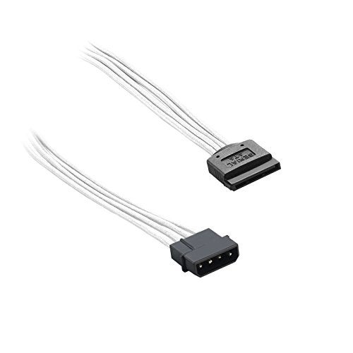 CableMod ModFlex Sleeved Molex to SATA Power (Black, 45cm) - Image 2