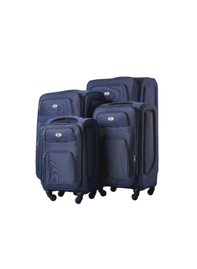 MONSCA Monsca softside Luggage set of4 Ultra Lightweight suitcase for travel,TSA Approved, anti theft zipper  - Image 1