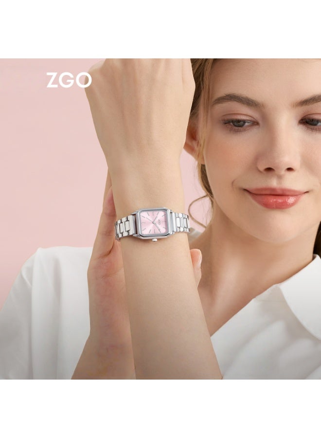 زجو مربع السيدات مدمجة ورائعة للماء ساعة هدية عيد ميلاد - Image 2