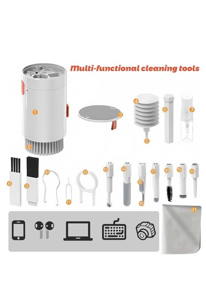 ELTRAZONE "20-Piece Electronic Cleaning Kit: Multifunctional Brush with Premium Screen Cleaning Solution" - Image 3
